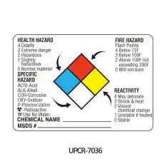 Chemical Hazard Label / 케미컬라벨테이프