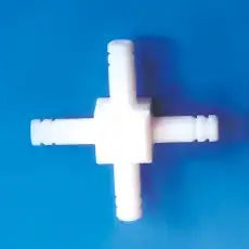 PTFE 4 Way-Type Connector / PTFE 테프론 십자형 연결관