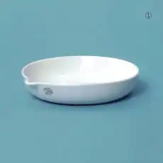 Porcelain Evaporating Dish / 평형자제증발접시, Flat Bottom