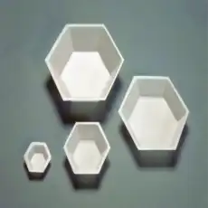 Hexagonal Polystyrene Weighing Dishes