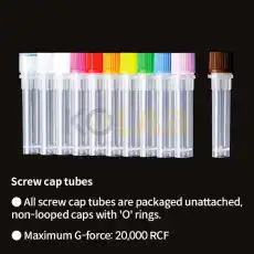 2.0ml Self Standing Screw Cap Tubes