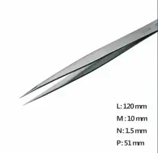 Fine Straight Pointed Tweezer /고정밀트위저, Rubis®,RU-0-SA