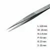 Fine Straight Pointed Tweezer / 고정밀트위저, Rubis®,RU-