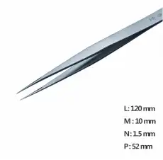 Fine Straight Pointed Tweezer / 고정밀트위저, Rubis®,RU-FTP-SA