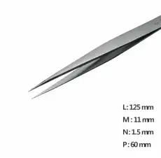 Fine Straight Pointed Tweezer / 고정밀트위저, Rubis®,RU-AA-SA