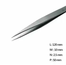 Sturdy, Strong Pointed Tweezer / 정밀트위저, Rubis®,RU-000-SA