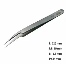 Ultra Fine Pointed, Curved and angled Tweezer / 고정밀트위저,Rubis® ,RU-5A-SA