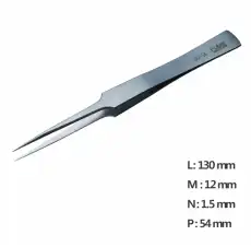 Ultra Fine Pointed, Curved and angled Tweezer / 고정밀트위저, Rubis®,RU-GG-SA