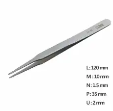 Round Tip Tweezer / 고정밀트위저, Rubis®,RU-2A-SA