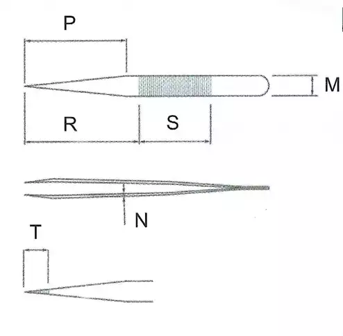 Reverse Action Tweezer / 고정밀트위저, Rubis®,RU-OA-SA