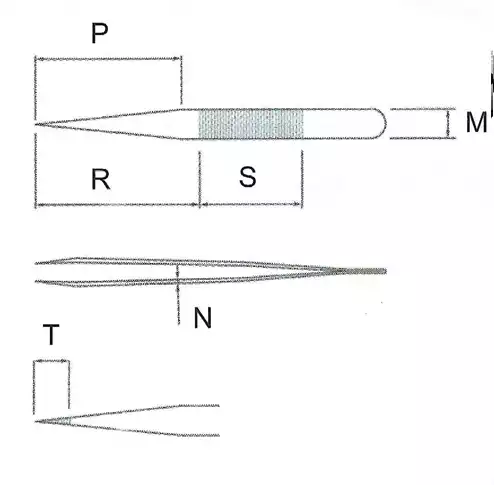 SMD Tweezer / 고정밀트위저, Rubis®,RU-571-SA