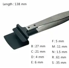 Wafer Handling Tweezer / 고정밀웨이퍼용트위저, Rubis®,RU-43LB-8peek