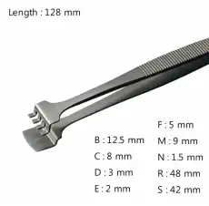 Wafer Handling Tweezer / 고정밀웨이퍼용트위저, Rubis®,RU-42LB-4-SA