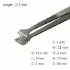 Wafer Handling Tweezer / 고정밀웨이퍼용트위저, Rubis®,41LB-6/8-SA