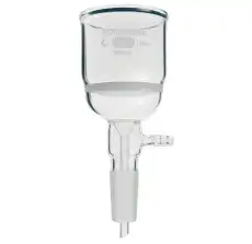 Glass Filter Funnel with Vacuum Adapter and Inner Joint 24/40 / 진공여과유리깔때기, ASTM