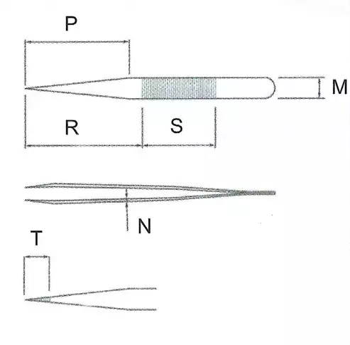 Polymer Alloy Tweezer / 플라스틱트위저, Rubis®,RU-NK35A