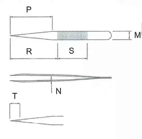 Ultra Fine Pointed Nano Tweezer / 고정밀트위저, Rubis®,RU-SS Nano-SA