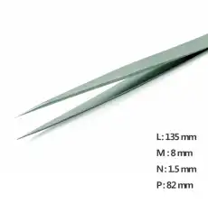 Ultra Fine Pointed Nano Tweezer / 고정밀트위저, Rubis®,RU-SS Nano-SA