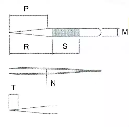 Ultra Fine Pointed Nano Tweezer / 고정밀트위저, Rubis®,RU-1 Grip-SA