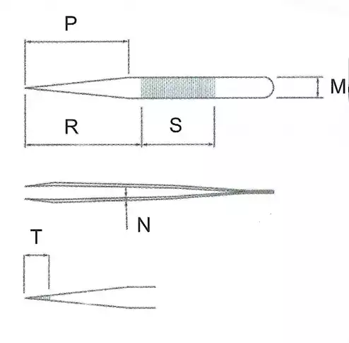 Ultra Fine Pointed Nano Tweezer / 고정밀트위저, Rubis®,RU-5A Ion-SA