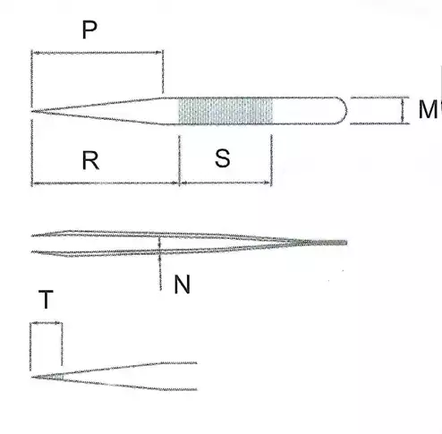 Ultra Fine Pointed Nano Tweezer / 고정밀트위저, Rubis®,RU-7 Ion-SA