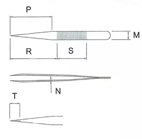 Wafer Handling Tweezer / 고정밀웨이퍼용트위저, SIPEL®,SI-T5509W-SA