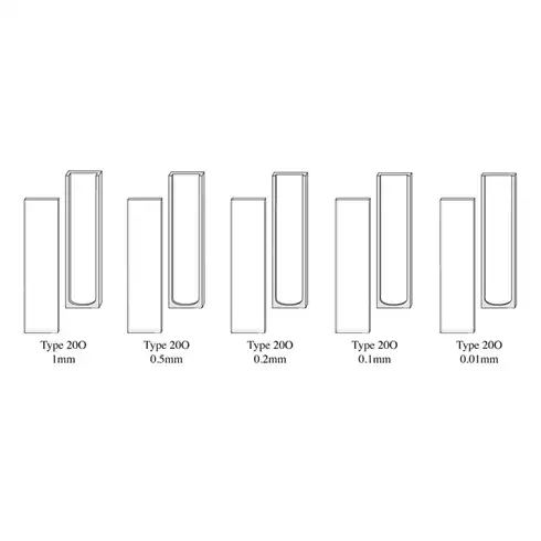 Short Light Path Absorption Cell, 2-Side Polished / 단파흡광셀, 2면투명