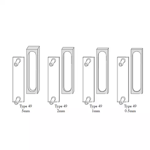 Short Light Path Absorption Flow Cell, 2-Side Polished / 단파흡광연속셀, 2면투명