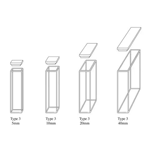 Standard Fluorometer Cell, 4-Side Polished / 표준형광셀, 4명투명