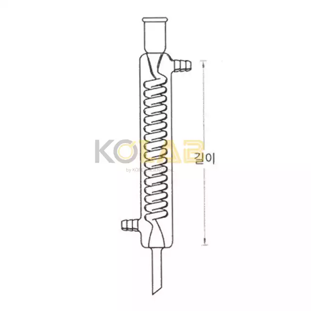 Condenser, Graham, For rubber stopper / 나사관냉각기, 고무마개연결용