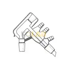 Distillation head, Vaccum jacketed / 숏패드증류헤드, 진공자켓형