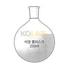 Quartz Round flask, With joint / 석영죠인트플라스크