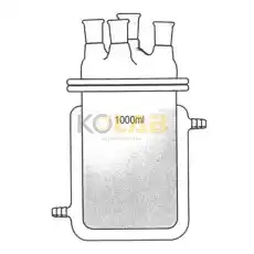 Reaction flask, Jacketed, 4Neck / 이중자켓반응조세트, 4구