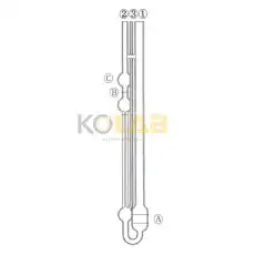 Ubbelohde viscometer / 우베로드형점도계 : 불투명액상용 (낙하초수측정품)