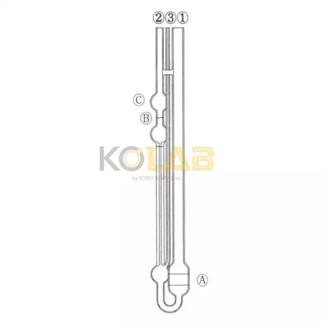 Ubbelohde viscometer / 우베로드형점도계 : 불투명 액상용 (낙하초수미측정품)