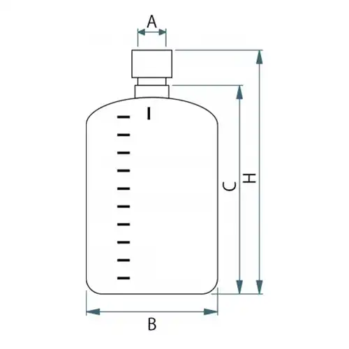 PFA thick-walled narrow mouth bottles / 두꺼운PFA세구병