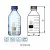 DURAN® GL25~45 Original & GLS80 Wide-neck Laboratory Bottles, Graduated, 10~20,000㎖ Borosilicate Clear Glass 3.3, with Screwcap & Pouring Ring, Autoclavable, Ideal for Culture & Multi-use / “듀란” 오리지널 & 광구 랩바틀