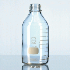 DURAN® GL25~45 Standard Lab Bottle Only, without Cap & Pour-Ring, Clear & Amber, 10~20,000㎖ Boro-glass 3.3, with Graduation & DIN GL-Screwthread, Autoclavable, / 캡 별도의 랩바틀