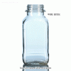 DURAN® Soda-glass Square/Wide neck Bottles and Tamper-evident GL Short-form Screwcaps, 100~1,000㎖ for Sampling & Storage, with Short form GL-32/45/54/60-Screw, Non-Autoclavable, / 4각 광구(연질)시료병 and Security(보안) 캡