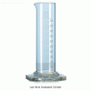 DURAN® Hi-grade Low-form Graduated Cylinders, Class B, Good Stability, 10~2000㎖ with Hexagonal Base & White Enamel Graduation, / 단형 메스실린더