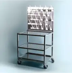 Drying Rack Cart / 이동식 초자 건조대