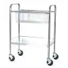 Glassware Cart with SUS Wire Basket  / 스테인레스 바스켓 카트, 거치 방식